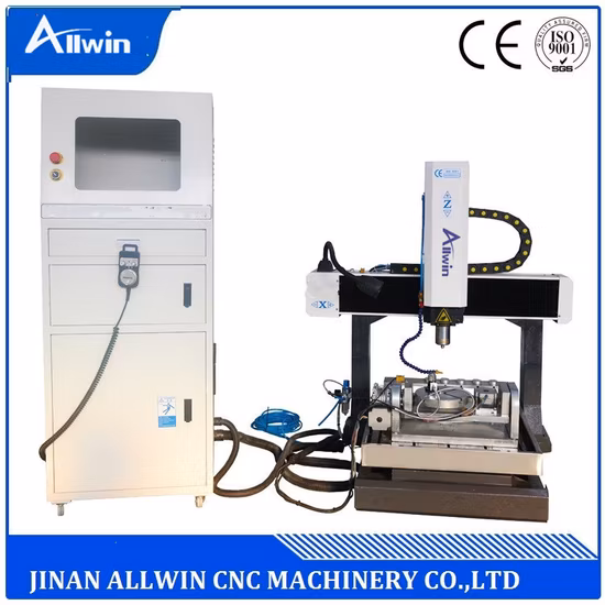 Máquina enrutadora CNC de refrigeración por agua con marco de acero de escritorio, área de trabajo de 300x400mm